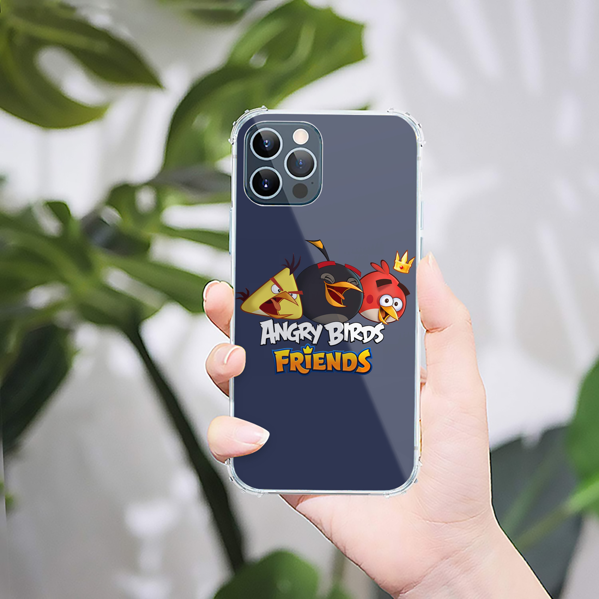 （画像用） Angry Birds アングリーバード 【iPhone 12シリーズ対応】透明スマホケース（クリアソフトケース）